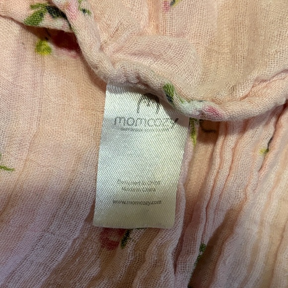 Mom cozy Pink Floral Baby swaddle Blanket - Picture 6 of 7